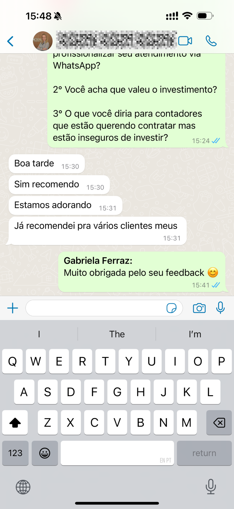 Recomendação para outros contadores